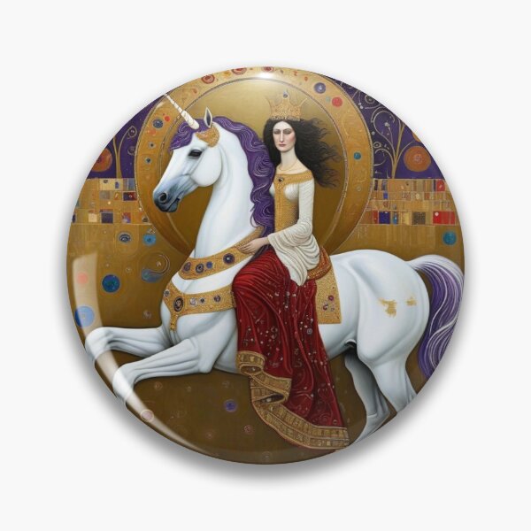 Item preview, Abstract Lady On a Unicorn designed and sold by TheDarkWardrobe.