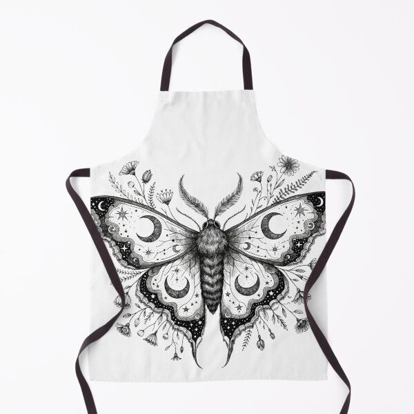 Item preview, Mystical Moth Celestial Botanical Vintage Engraving designed and sold by LenNo9881.