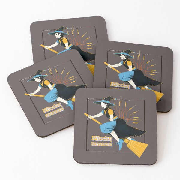 Item preview, Witchy Woman Flying on Broomstick designed and sold by Robert Lucio.