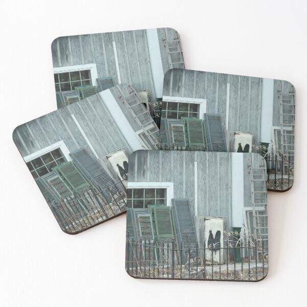 Item preview, FENCE SHUTTERS & ROOSTER designed and sold by Digital2dreams.