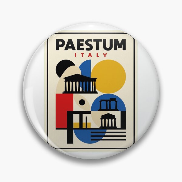Item preview, Retro Paestum Bauhaus Geometric Skyline designed and sold by k3rstman1.