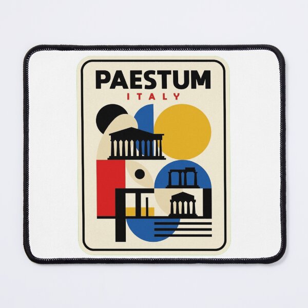 Item preview, Retro Paestum Bauhaus Geometric Skyline designed and sold by k3rstman1.