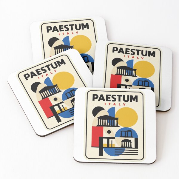 Item preview, Retro Paestum Bauhaus Geometric Skyline designed and sold by k3rstman1.
