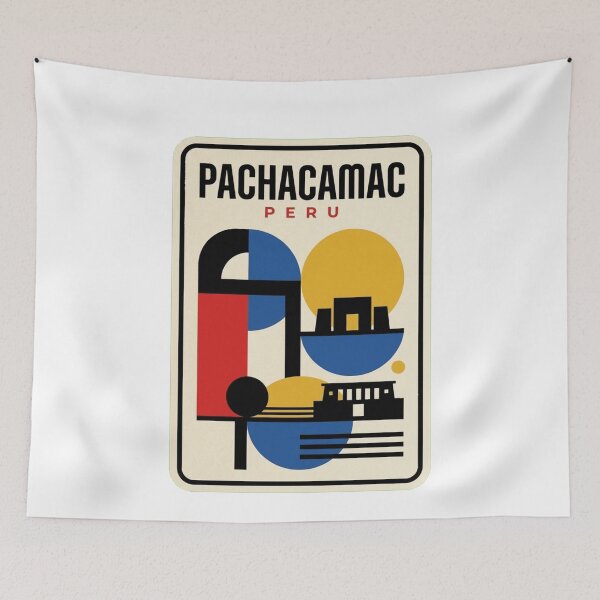 Item preview, Retro Pachacamac Bauhaus Geometric Skyline designed and sold by k3rstman1.