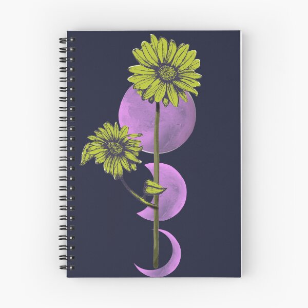 Item preview, Lime Wildflowers & Purple Moon Phases designed and sold by ArtistsAtticWI.