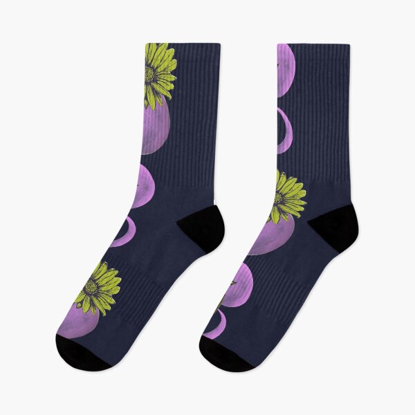 Item preview, Lime Wildflowers & Purple Moon Phases designed and sold by ArtistsAtticWI.