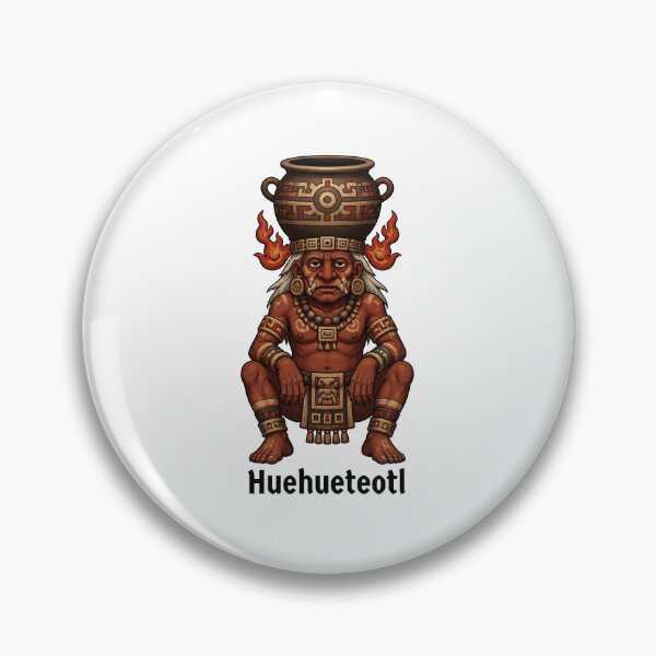 Item preview, Huehueteotl, the Mexica (Aztec) God of Fire designed and sold by ArteTeoma.