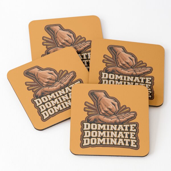 Item preview, Dominate - Dominate - Dominate (Leather Patch and Stich design)  designed and sold by TheFatherOfArt.