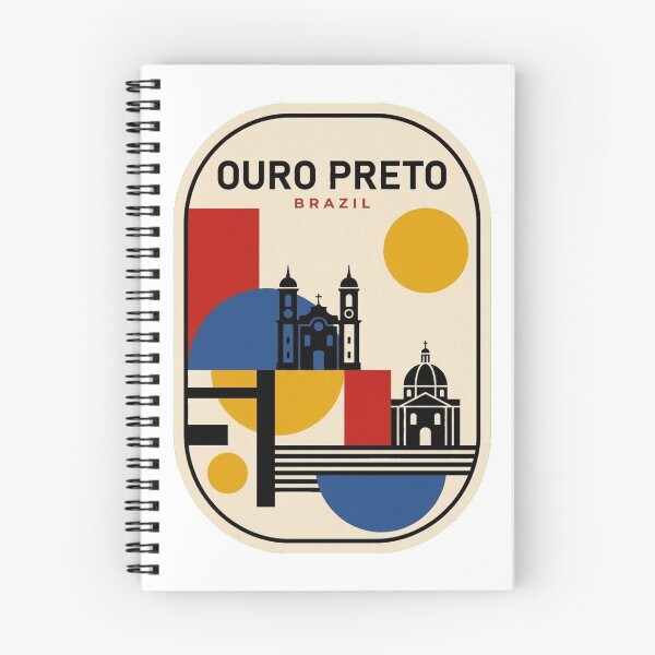 Item preview, Retro Ouro Preto Bauhaus Geometric Skyline designed and sold by k3rstman1.