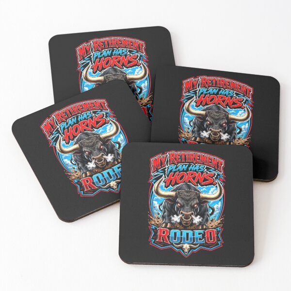 Item preview, Funny Rodeo Retirement Gift – My Retirement Plan Has Horns Charging Bull designed and sold by WLHmedia.com .