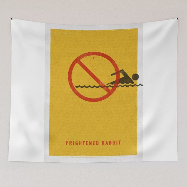 Item preview, Frightened Rabbit Original Custom Vintage Music Band Tee Unique Poster Wall Art designed and sold by Cool Robot Bro..
