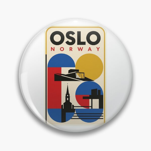 Item preview, Retro Oslo Bauhaus Geometric Skyline designed and sold by k3rstman1.