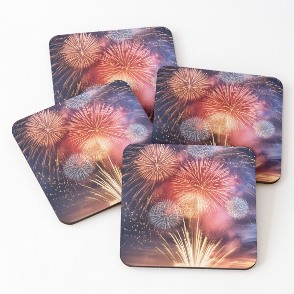 Item preview, Vibrant fireworks display lighting up the night sky designed and sold by homydesign.