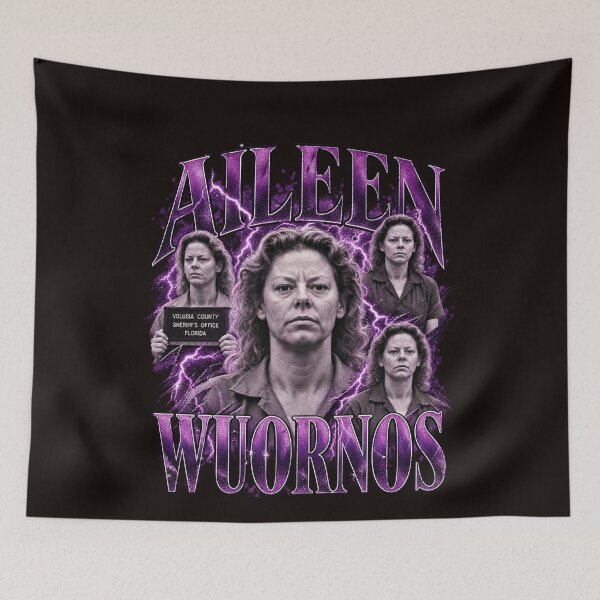 Item preview, Aileen Wuornos Purple Lightning Mugshot Collage designed and sold by bootycatclube.