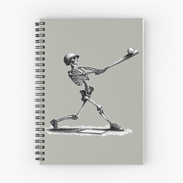 Item preview, Athlete Skeleton at bat - Spooky Halloween Baseball designed and sold by Lady-K-.