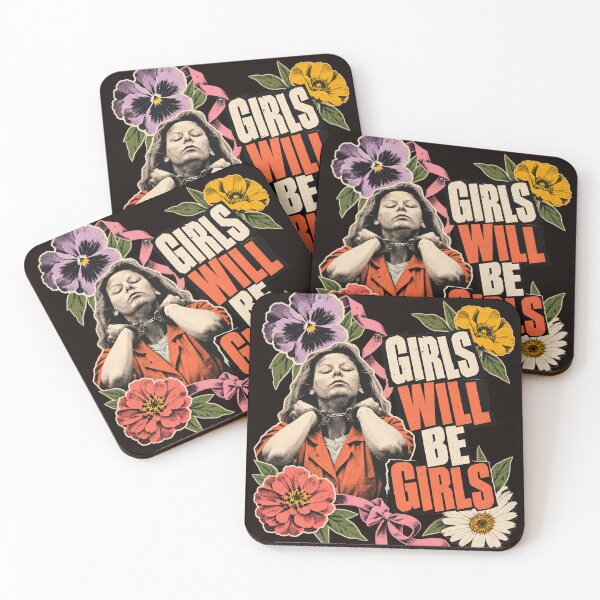 Item preview, Girls Will Be Girls Floral Handcuffs Aileen Portrait designed and sold by bootycatclube.