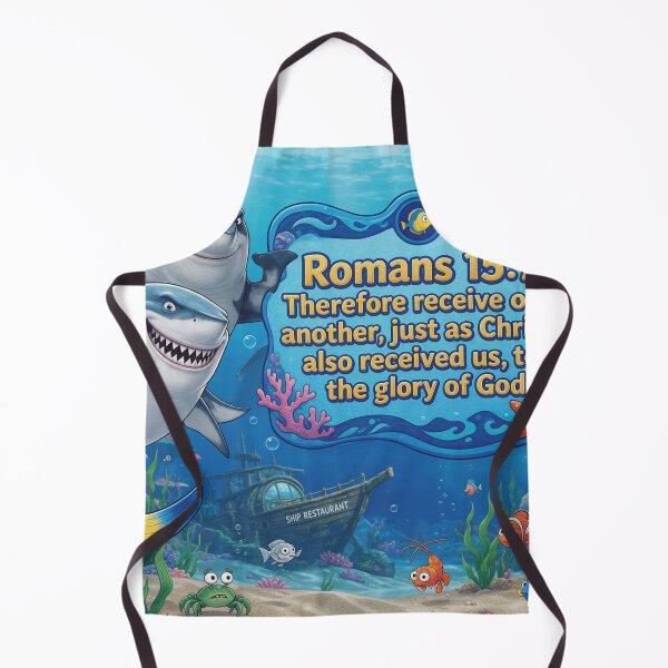 Item preview, Shark Tale Romans 15:7 designed and sold by LeagueHeavenGG.