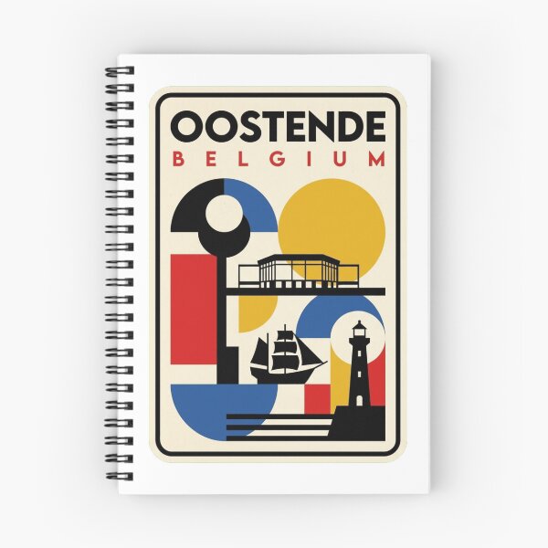Artikelvorschau, Geometrische Retro-Oostende-Bauhaus-Skyline entworfen und verkauft von k3rstman1.