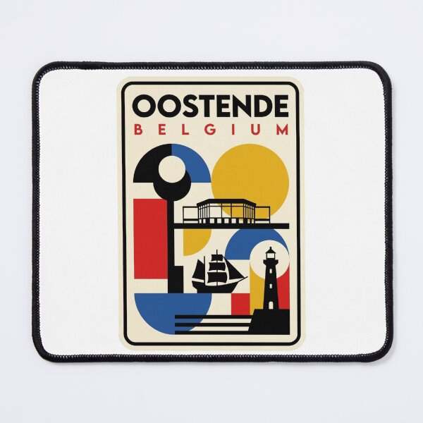 Item preview, Retro Oostende Bauhaus Geometric Skyline designed and sold by k3rstman1.