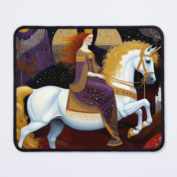 Item preview, Abstract Lady On a Unicorn designed and sold by TheDarkWardrobe.