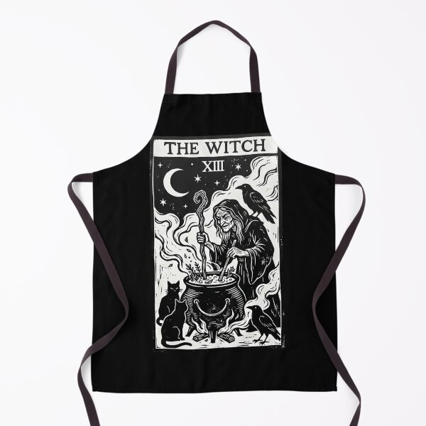 Item preview, The Witch Tarot Card Vintage Linocut Woodblock Occult Art designed and sold by WorldShop17.