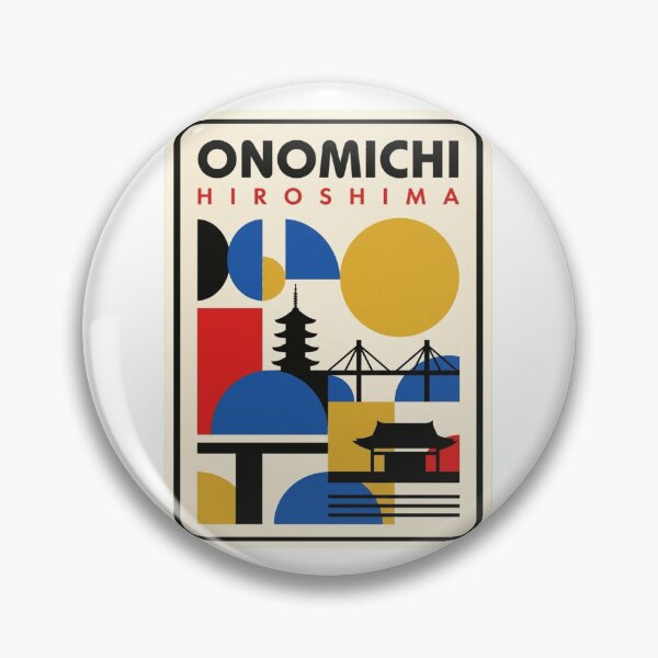Item preview, Retro Onomichi Bauhaus Geometric Skyline designed and sold by k3rstman1.