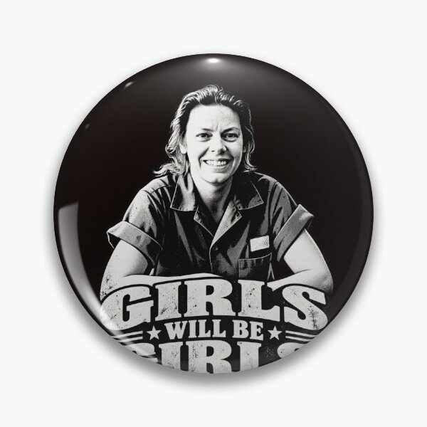 Item preview, Girls Will Be Girls Smiling Portrait Black White Classic designed and sold by bootycatclube.