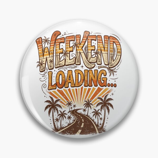 Item preview, Weekend Loading - Funny Friday Retro Gift designed and sold by Visual Dept..