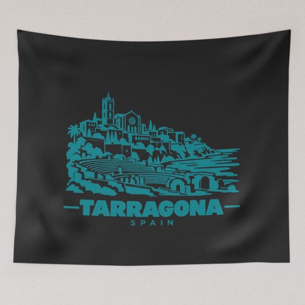 Item preview, Tarragona Spain Line Art Coastline Poster designed and sold by CMYKStudio.