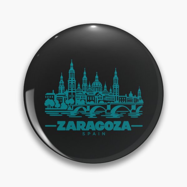Item preview, Zaragoza Spain Line Art Landmark Poster designed and sold by CMYKStudio.