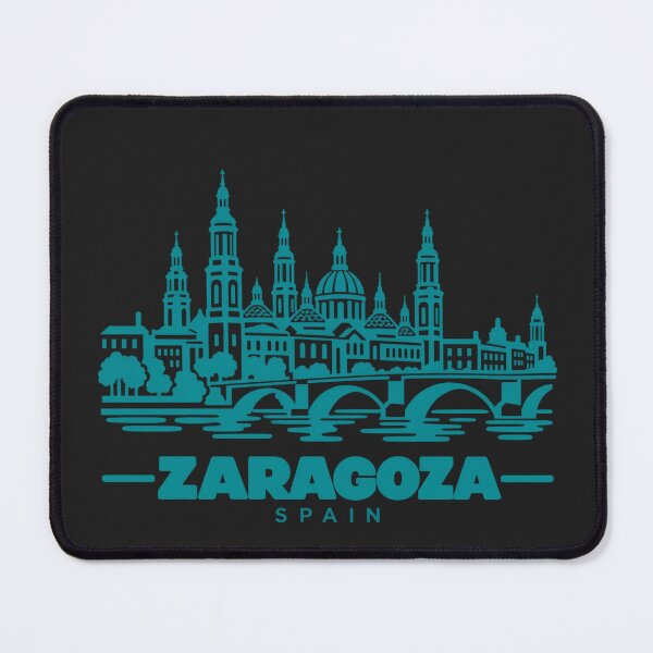 Item preview, Zaragoza Spain Line Art Landmark Poster designed and sold by CMYKStudio.