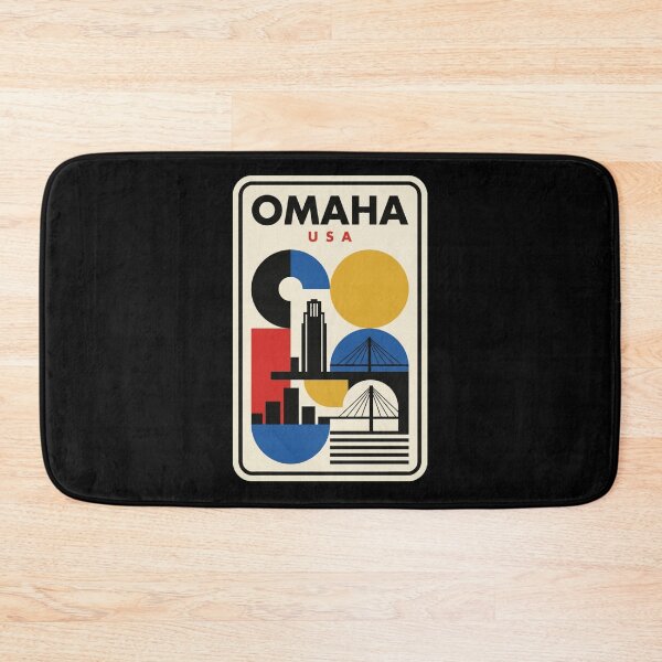 Item preview, Retro Omaha Bauhaus Geometric Skyline designed and sold by k3rstman1.