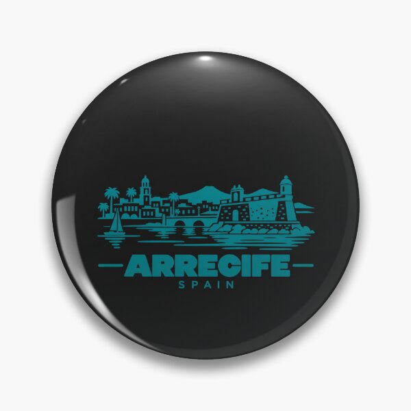 Item preview, Arrecife Spain Line Art Coastline Poster designed and sold by CMYKStudio.