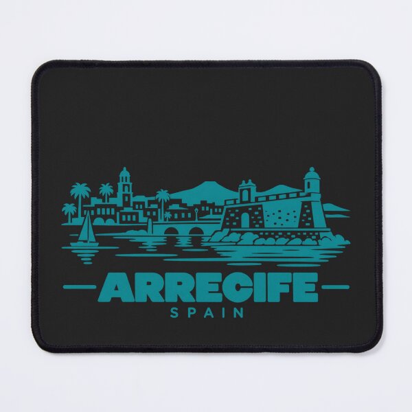 Item preview, Póster de la costa de Arrecife, España (dibujo lineal) designed and sold by CMYKStudio.