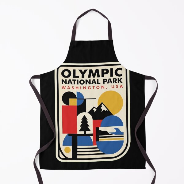 Item preview, Retro Olympic National Park Bauhaus Geometric Skyline designed and sold by k3rstman1.