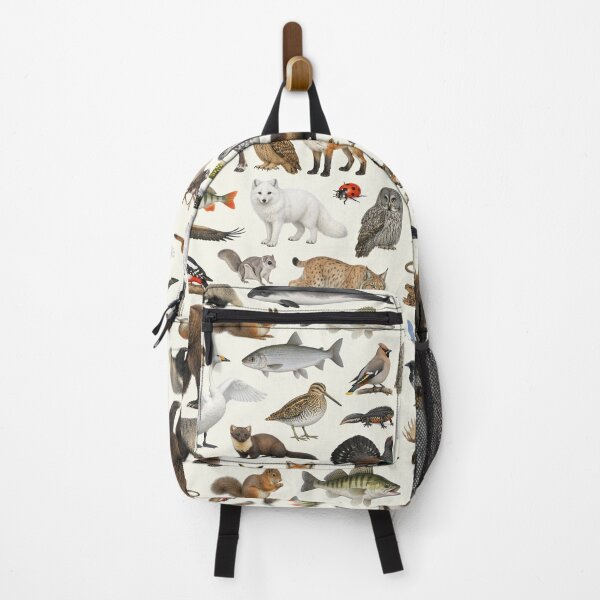 Item preview, Native Animals of Finland Retro Style Identification Chart designed and sold by kakarikihill.