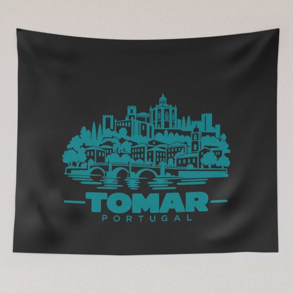 Item preview, Tomar Portugal Line Art Landmark Poster designed and sold by CMYKStudio.