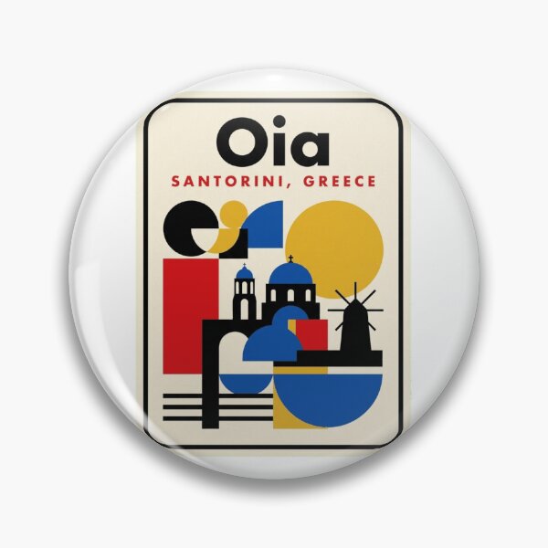 Item preview, Retro Oia Bauhaus Geometric Skyline designed and sold by k3rstman1.