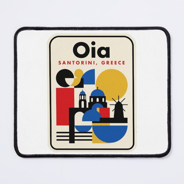 Item preview, Retro Oia Bauhaus Geometric Skyline designed and sold by k3rstman1.