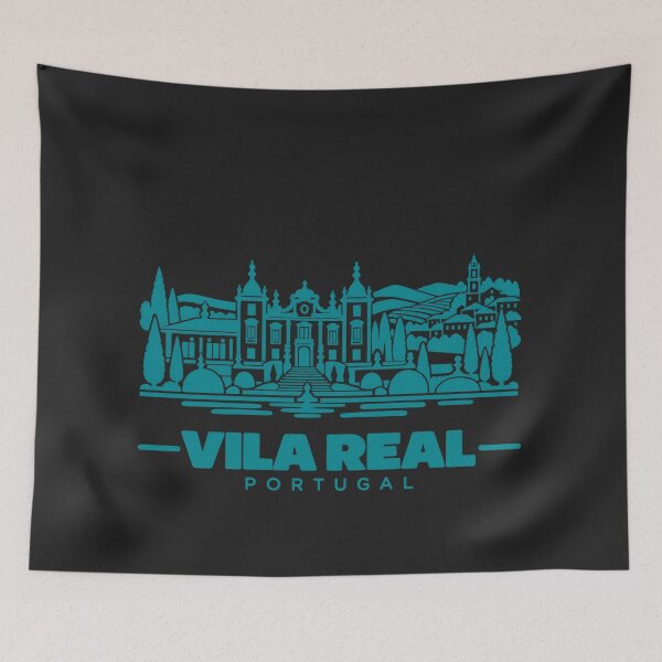 Item preview, Vila Real Portugal Line Art Landmark Poster designed and sold by CMYKStudio.