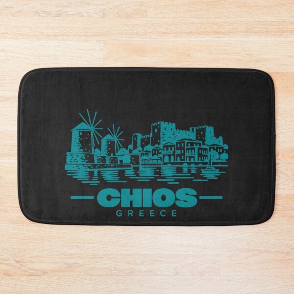 Item preview, Chios Greece Line Art Coastline Poster designed and sold by CMYKStudio.