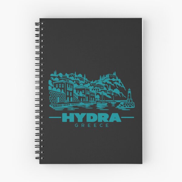 Item preview, Hydra Greece Line Art Coastline Poster designed and sold by CMYKStudio.