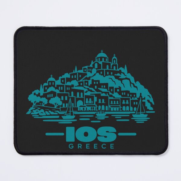 Item preview, Ios Greece Line Art Coastline Poster designed and sold by CMYKStudio.