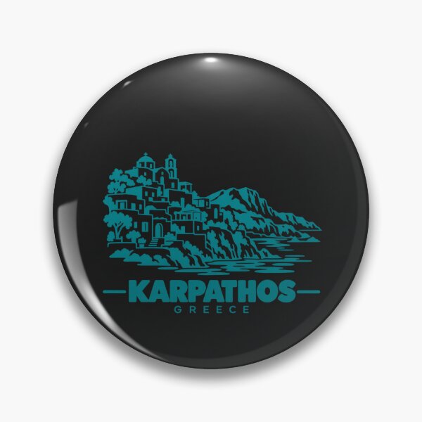 Item preview, Karpathos Greece Line Art Coastline Poster designed and sold by CMYKStudio.