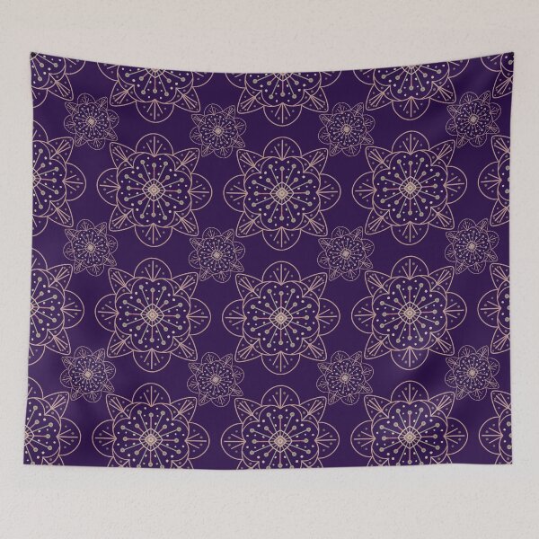 Item preview, Mandala Purple Background Seamless Design designed and sold by Cato Designs.
