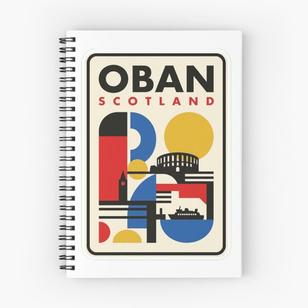 Item preview, Retro Oban Bauhaus Geometric Skyline designed and sold by k3rstman1.