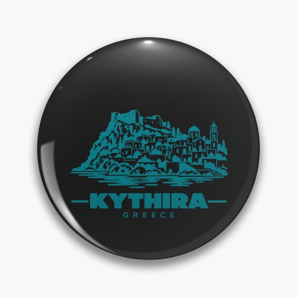 Item preview, Kythira Greece Line Art Coastline Poster designed and sold by CMYKStudio.