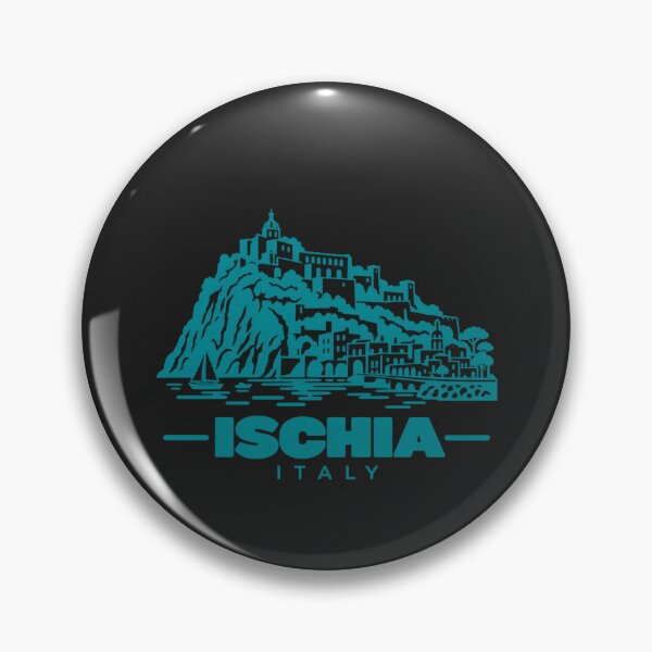 Item preview, Ischia Italy Line Art Coastline Poster designed and sold by CMYKStudio.