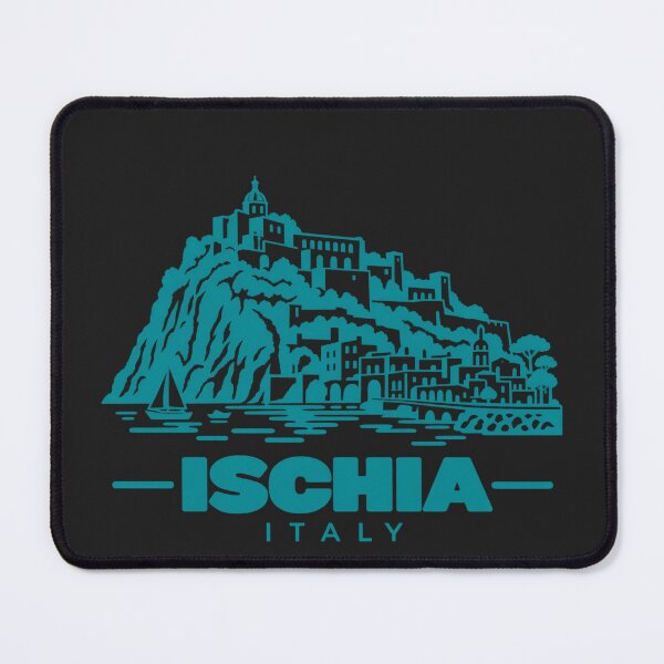 Item preview, Ischia Italy Line Art Coastline Poster designed and sold by CMYKStudio.