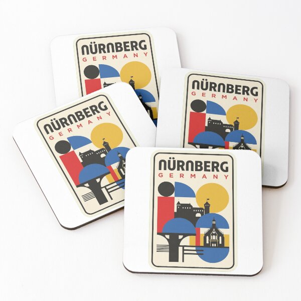 Item preview, Retro Nürnberg Bauhaus Geometric Skyline designed and sold by k3rstman1.